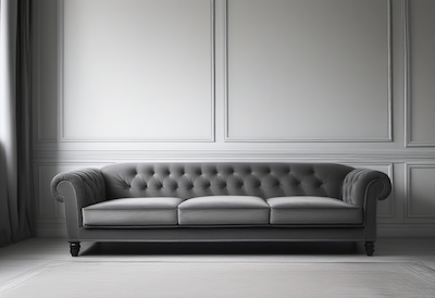 Canapé gris moderne