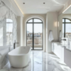 Marbre dans une salle de bain