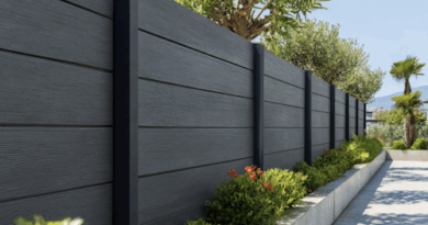 Cloture anthracite composite