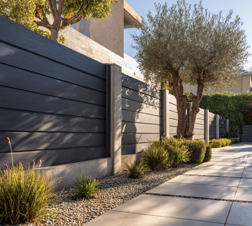 Lames anthracite ajourées