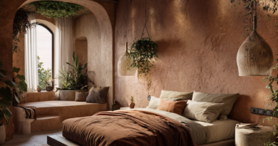 Chambre tendance terracotta
