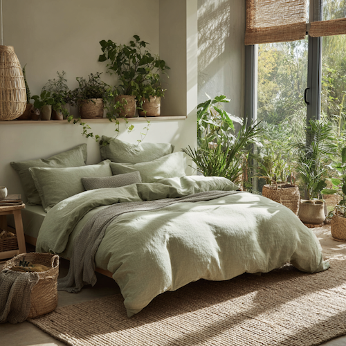 Décoration vert sauge