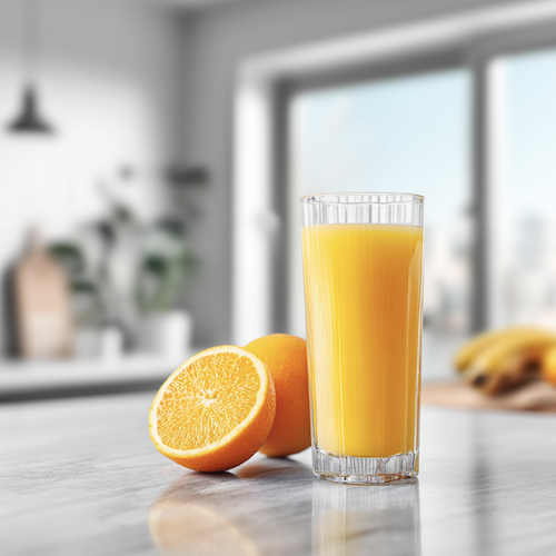 Jus d'orange à la centrifugeuse