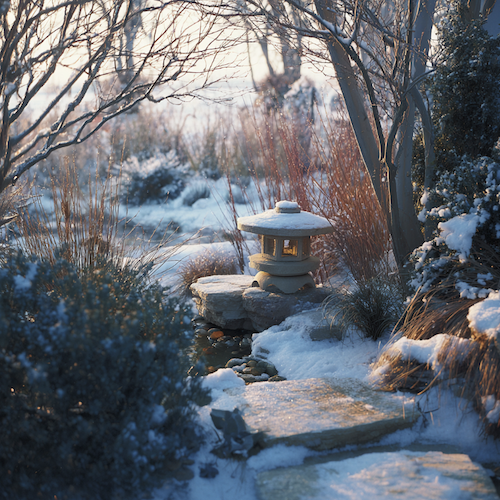 Voile pour les plantes en hiver